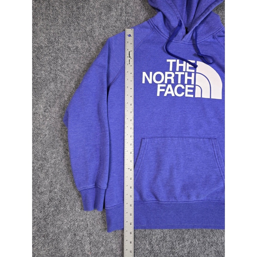 The North Face Sweatshirt Womens Medium Purple Heather Logo Pullover Hoodie - Picture 2 of 11